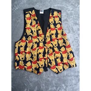 Vintage Winnie the Pooh Allover print Vest Disney One Size